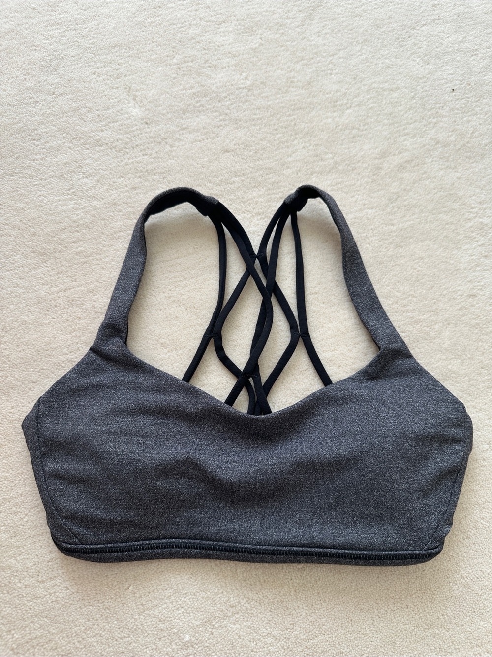 Lululemon Charcoal Strappy Bra 2